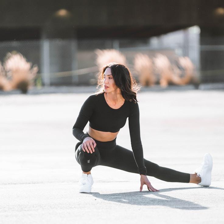 Group fitness class in a modern studio setting